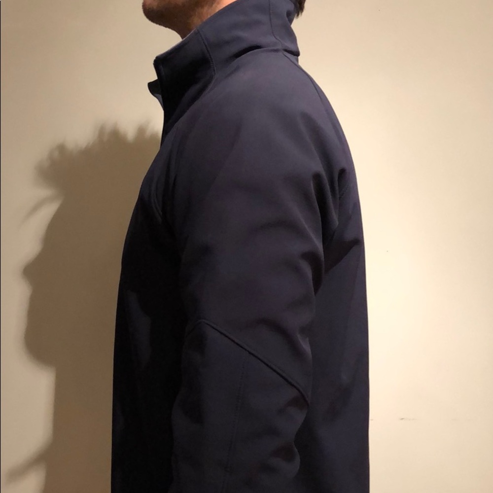 Navy Waterproof North Face Pullover 1/4 Zip Jacket - Picture 3 of 8